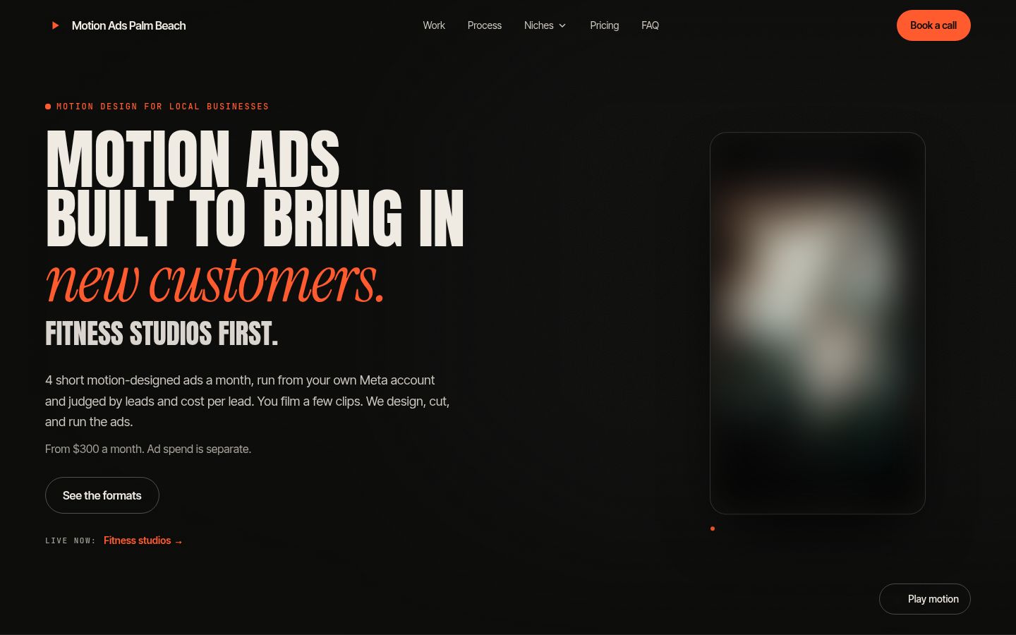 Motion Ads Palm Beach homepage